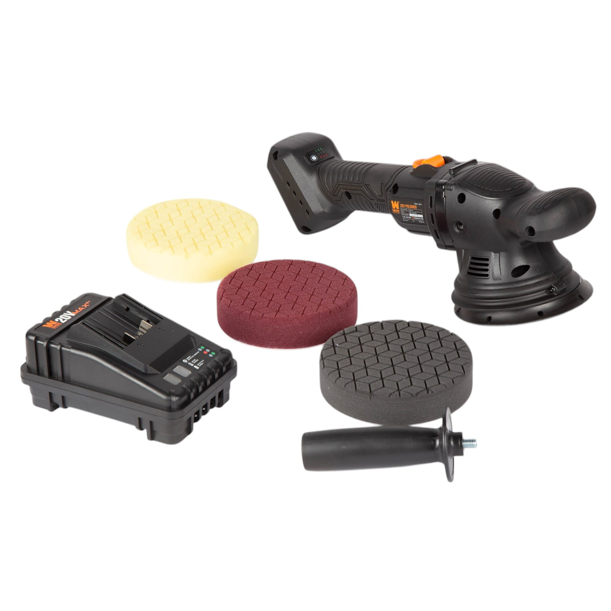 WEN, Cordless 5in. DA Waxer/Polisher w/ Battery Charger, Pad Size 5 in, Model# 20875
